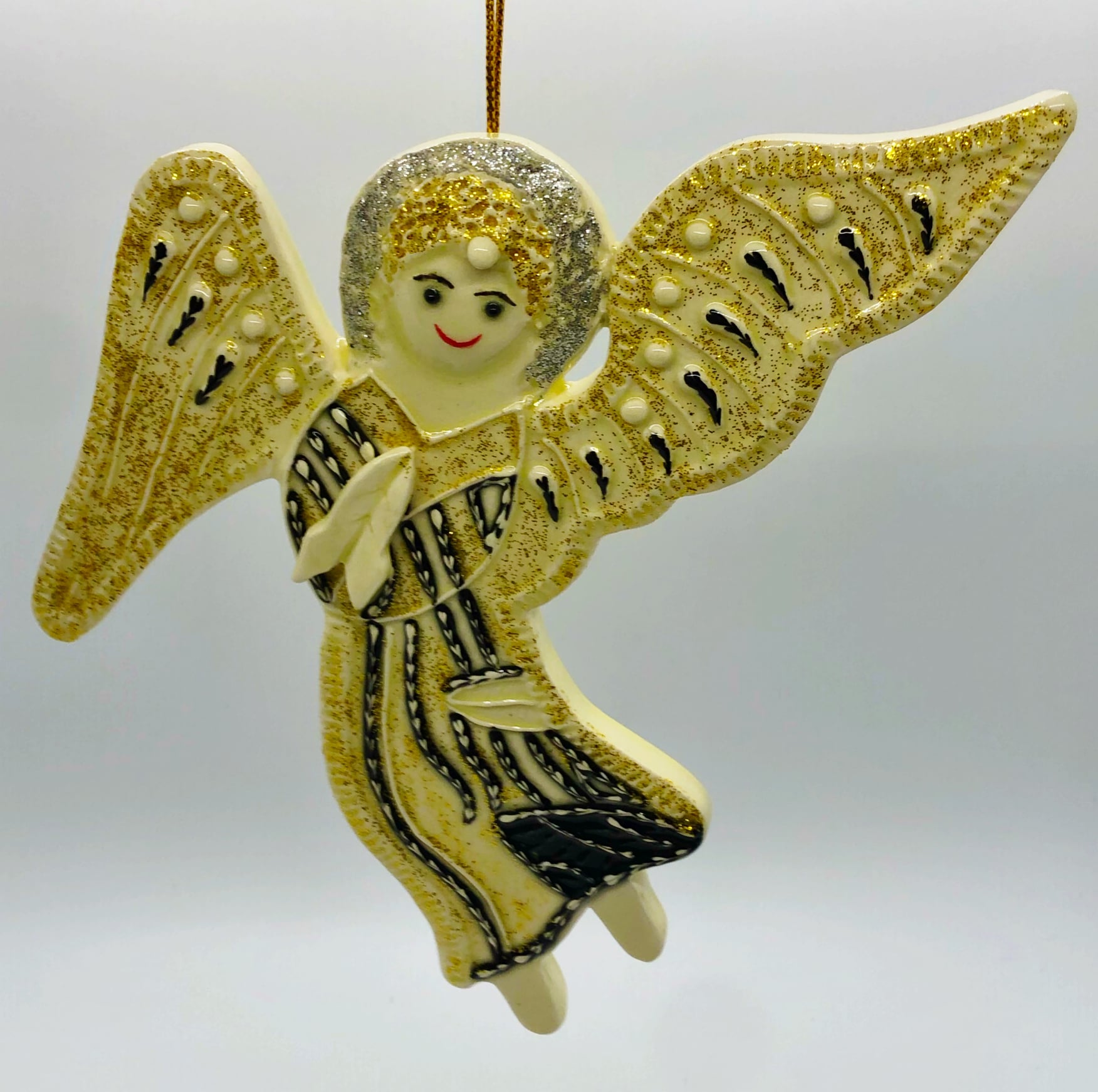 Golden Angel Ornament – Irma Starr